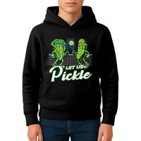 Hilarious Pickleball Swag Featuring Lettuce Pickle Players Kids Hoodie