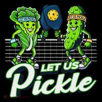 Hilarious Pickleball Swag Featuring Lettuce Pickle Players Zip Tote Bag