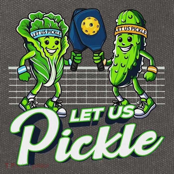 Hilarious Pickleball Swag Featuring Lettuce Pickle Players Cotton Canvas Backpack