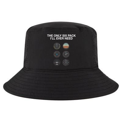 Hilarious Pilot Six Pack Great Gift Cool Comfort Performance Bucket Hat