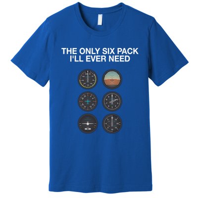 Hilarious Pilot Six Pack Great Gift Premium T-Shirt