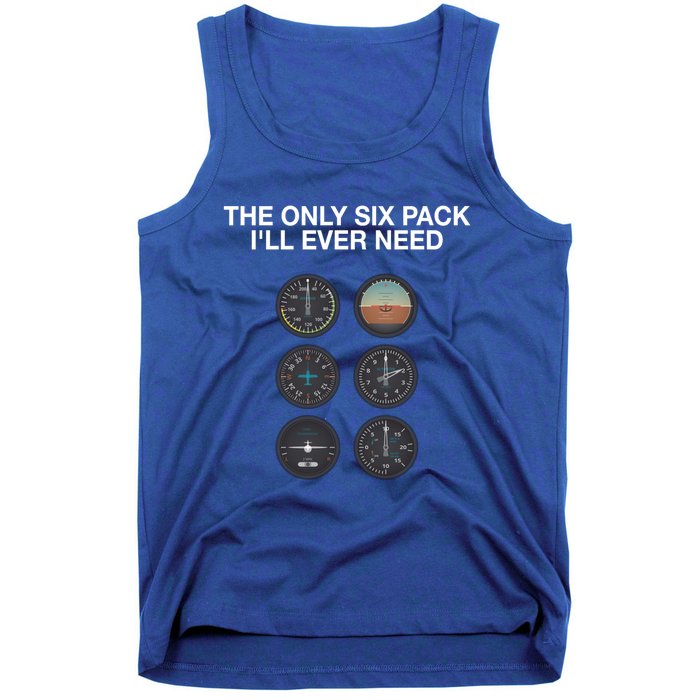 Hilarious Pilot Six Pack Great Gift Tank Top