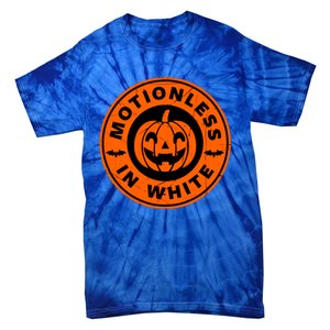 Halloween Pumpkin Scary Funny Motionlesses In White Tie-Dye T-Shirt