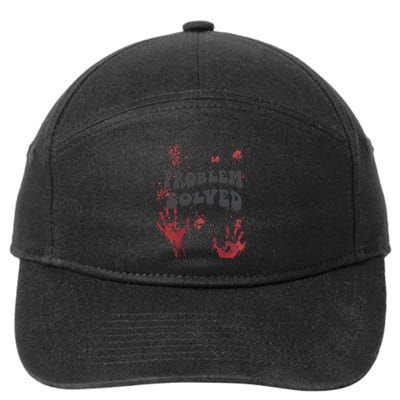 Horror Problem Solved Halloween 7-Panel Snapback Hat