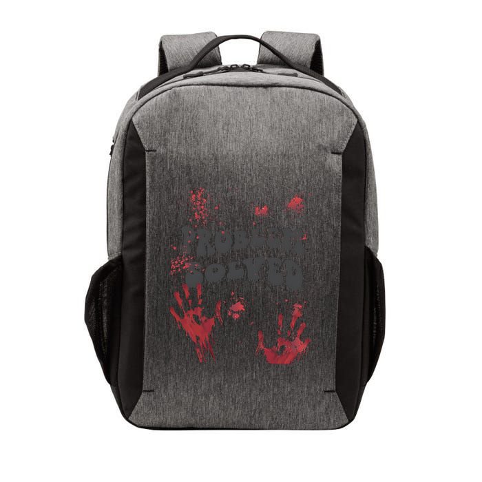 Horror Problem Solved Halloween Vector Backpack