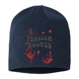 Horror Problem Solved Halloween Sustainable Beanie