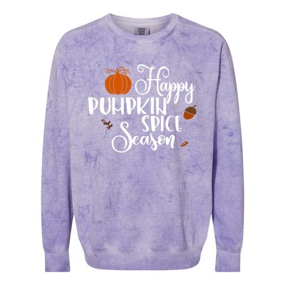 Happy Pumpkin Spice Season Colorblast Crewneck Sweatshirt