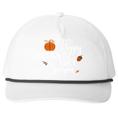 Happy Pumpkin Spice Season Snapback Five-Panel Rope Hat