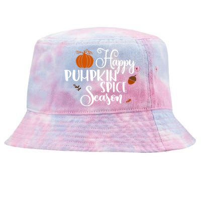 Happy Pumpkin Spice Season Tie-Dyed Bucket Hat