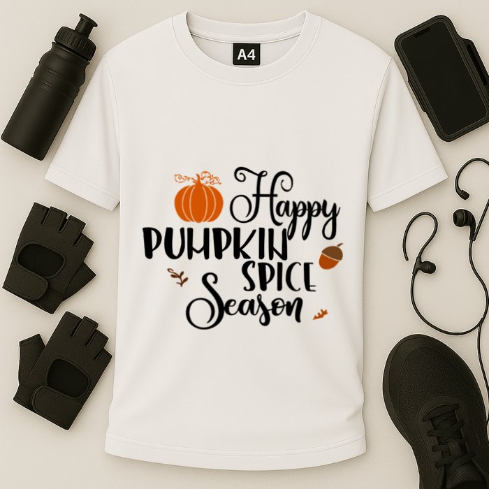 Happy Pumpkin Spice Season Cooling Performance Crew T-Shirt
