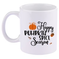 Happy Pumpkin Spice Season 11oz C Handle Ceramic Mug