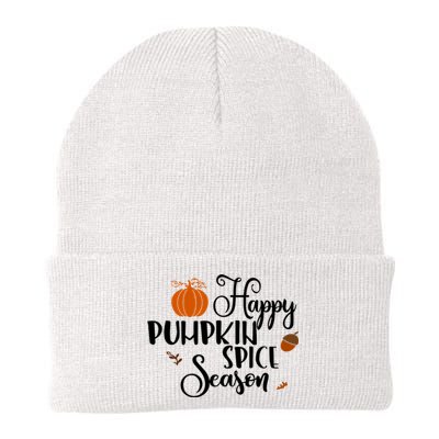 Happy Pumpkin Spice Season Knit Cap Winter Beanie