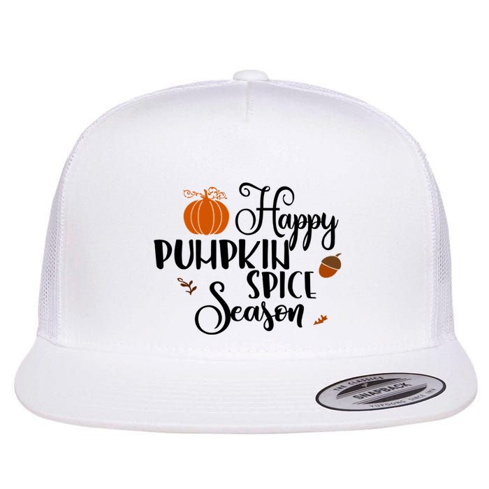 Happy Pumpkin Spice Season Flat Bill Trucker Hat