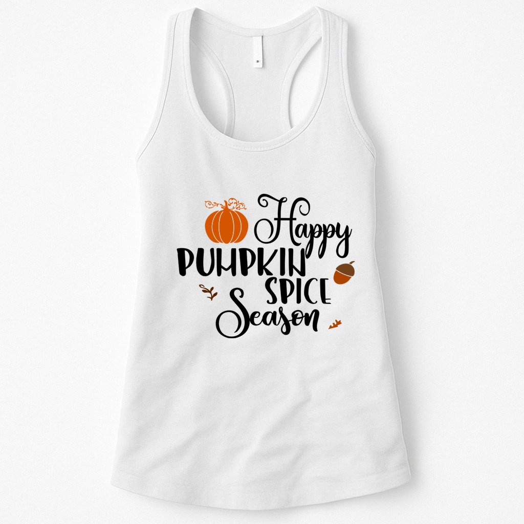 Happy Pumpkin Spice Season Womens Tank Top
