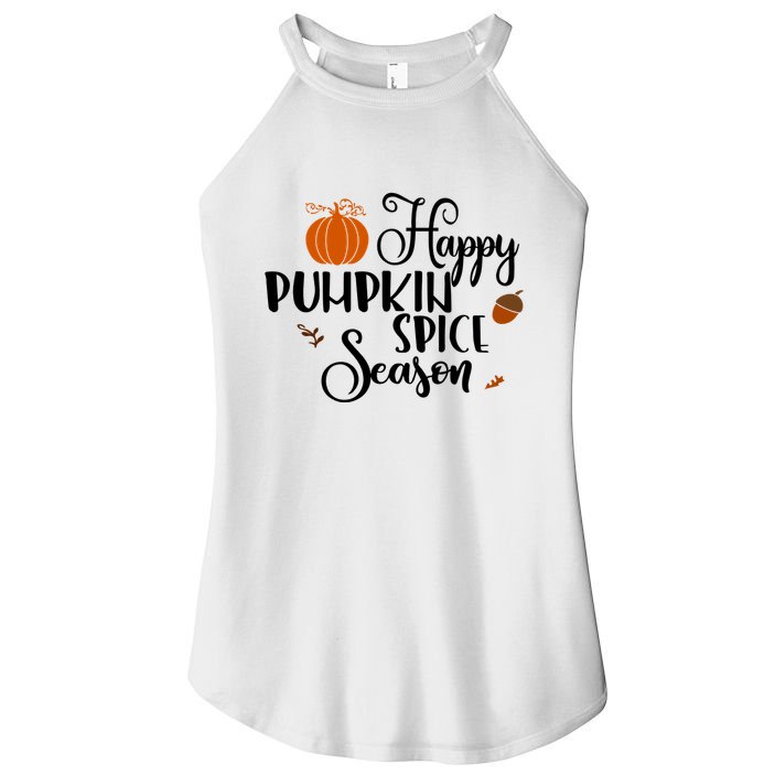 Happy Pumpkin Spice Season Women's Perfect Tri Rocker Tank