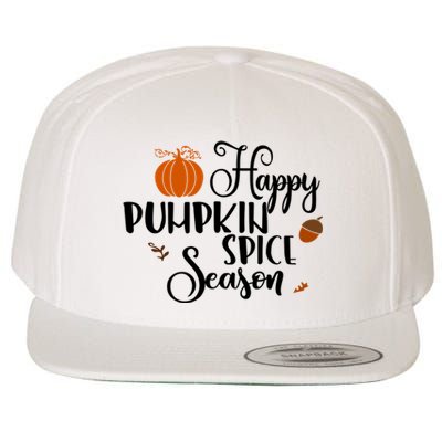 Happy Pumpkin Spice Season Wool Snapback Cap