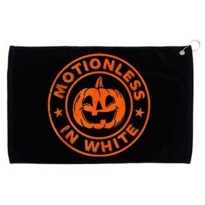 Halloween Pumpkin Scary Funny Motionlesses In White Grommeted Golf Towel