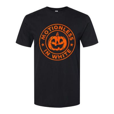 Halloween Pumpkin Scary Funny Motionlesses In White Softstyle® CVC T-Shirt