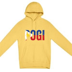 Hilarious Pogi Statement In Philippine Flag Premium Pullover Hoodie