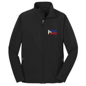 Hilarious Pogi Statement In Philippine Flag Core Soft Shell Jacket