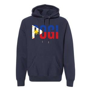 Hilarious Pogi Statement In Philippine Flag Premium Hoodie