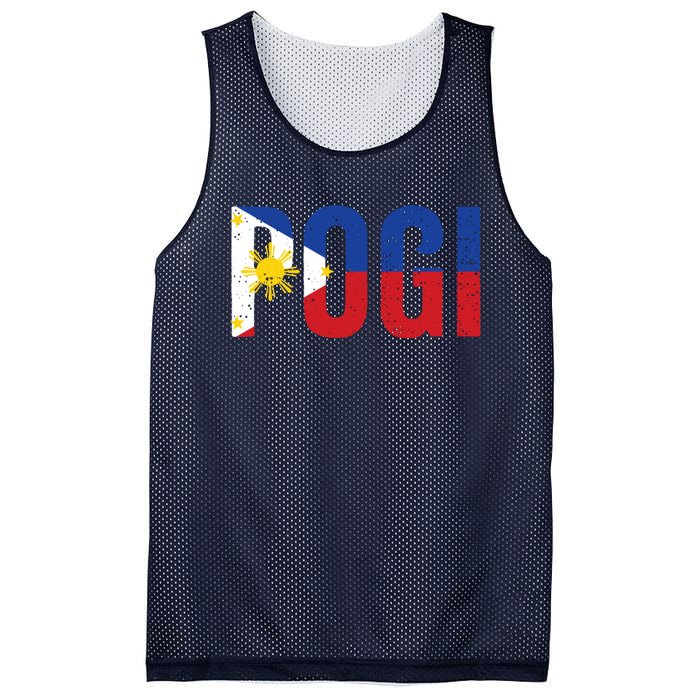 Hilarious Pogi Statement In Philippine Flag Mesh Reversible Basketball Jersey Tank