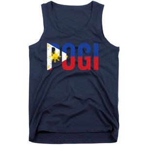 Hilarious Pogi Statement In Philippine Flag Tank Top