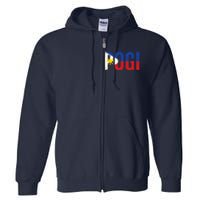 Hilarious Pogi Statement In Philippine Flag Full Zip Hoodie