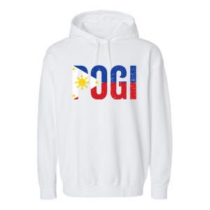 Hilarious Pogi Statement In Philippine Flag Garment-Dyed Fleece Hoodie