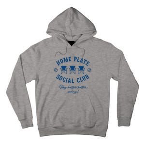 Home Plate Social Club Hey Batter Batter Swing Baseball Tall Hoodie