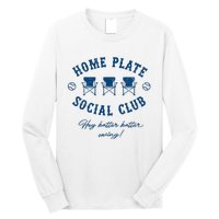 Home Plate Social Club Hey Batter Batter Swing Baseball Long Sleeve Shirt