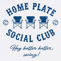 Home Plate Social Club Hey Batter Batter Swing Baseball Tall T-Shirt