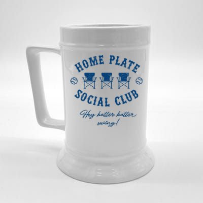 Home Plate Social Club Hey Batter Batter Swing Baseball Beer Stein