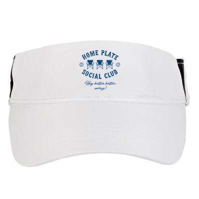 Home Plate Social Club Hey Batter Batter Swing Baseball Adult Drive Performance Visor