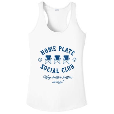 Home Plate Social Club Hey Batter Batter Swing Baseball Ladies PosiCharge Competitor Racerback Tank