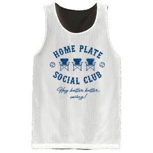 Home Plate Social Club Hey Batter Batter Swing Baseball Mesh Reversible Basketball Jersey Tank