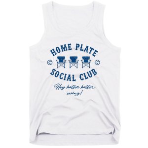 Home Plate Social Club Hey Batter Batter Swing Baseball Tank Top