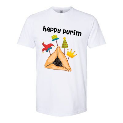 Happy Purim Tu Bishvat Hamantaschen Softstyle CVC T-Shirt