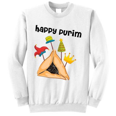 Happy Purim Tu Bishvat Hamantaschen Sweatshirt