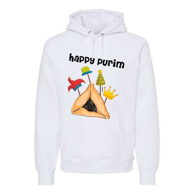 Happy Purim Tu Bishvat Hamantaschen Premium Hoodie