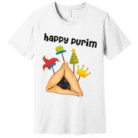 Happy Purim Tu Bishvat Hamantaschen Premium T-Shirt