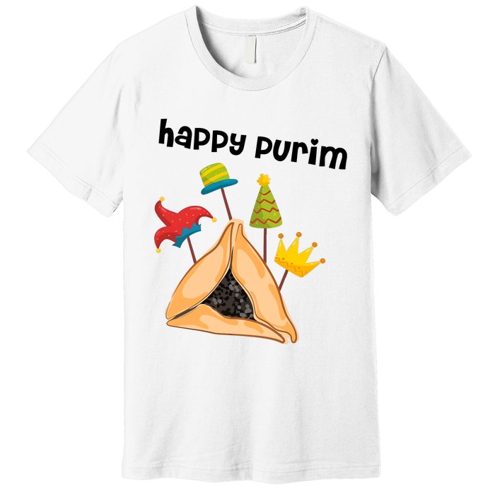 Happy Purim Tu Bishvat Hamantaschen Premium T-Shirt