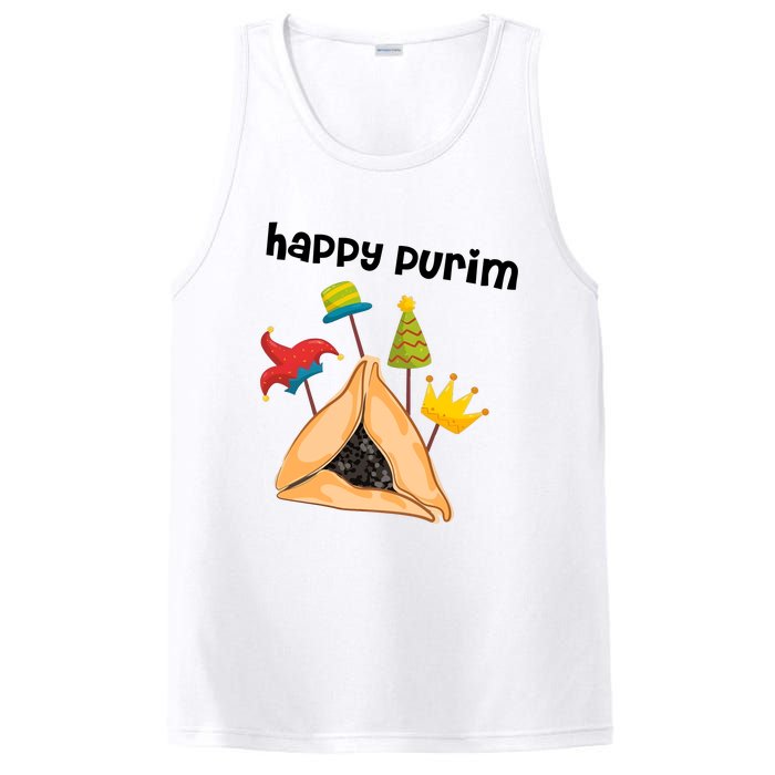 Happy Purim Tu Bishvat Hamantaschen PosiCharge Competitor Tank