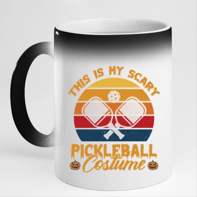 Halloween Pickleball Tee My Scary Pickleball Costume Great Gift 11oz Black Color Changing Mug