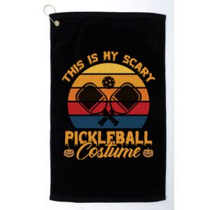 Halloween Pickleball Tee My Scary Pickleball Costume Great Gift Platinum Collection Golf Towel