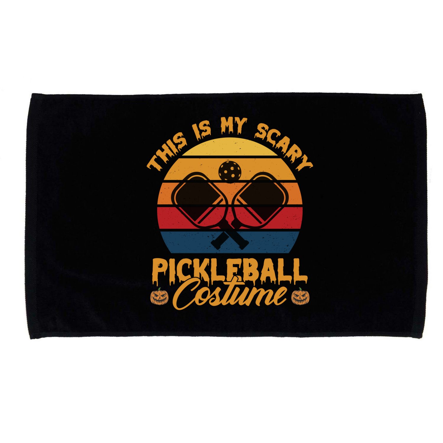Halloween Pickleball Tee My Scary Pickleball Costume Great Gift Microfiber Hand Towel