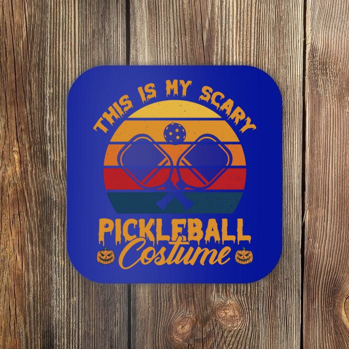 Halloween Pickleball Tee My Scary Pickleball Costume Great Gift Coaster