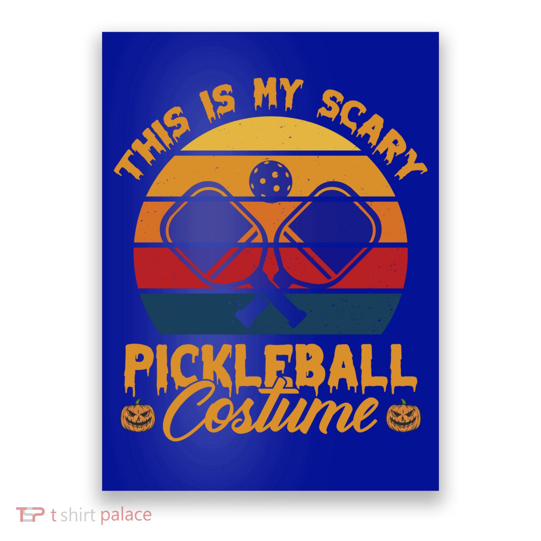 Halloween Pickleball Tee My Scary Pickleball Costume Great Gift Poster