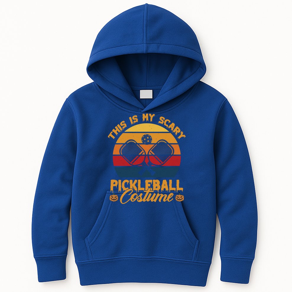 Halloween Pickleball Tee My Scary Pickleball Costume Great Gift Kids Hoodie