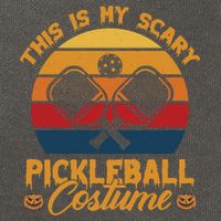 Halloween Pickleball Tee My Scary Pickleball Costume Great Gift Cotton Canvas Backpack